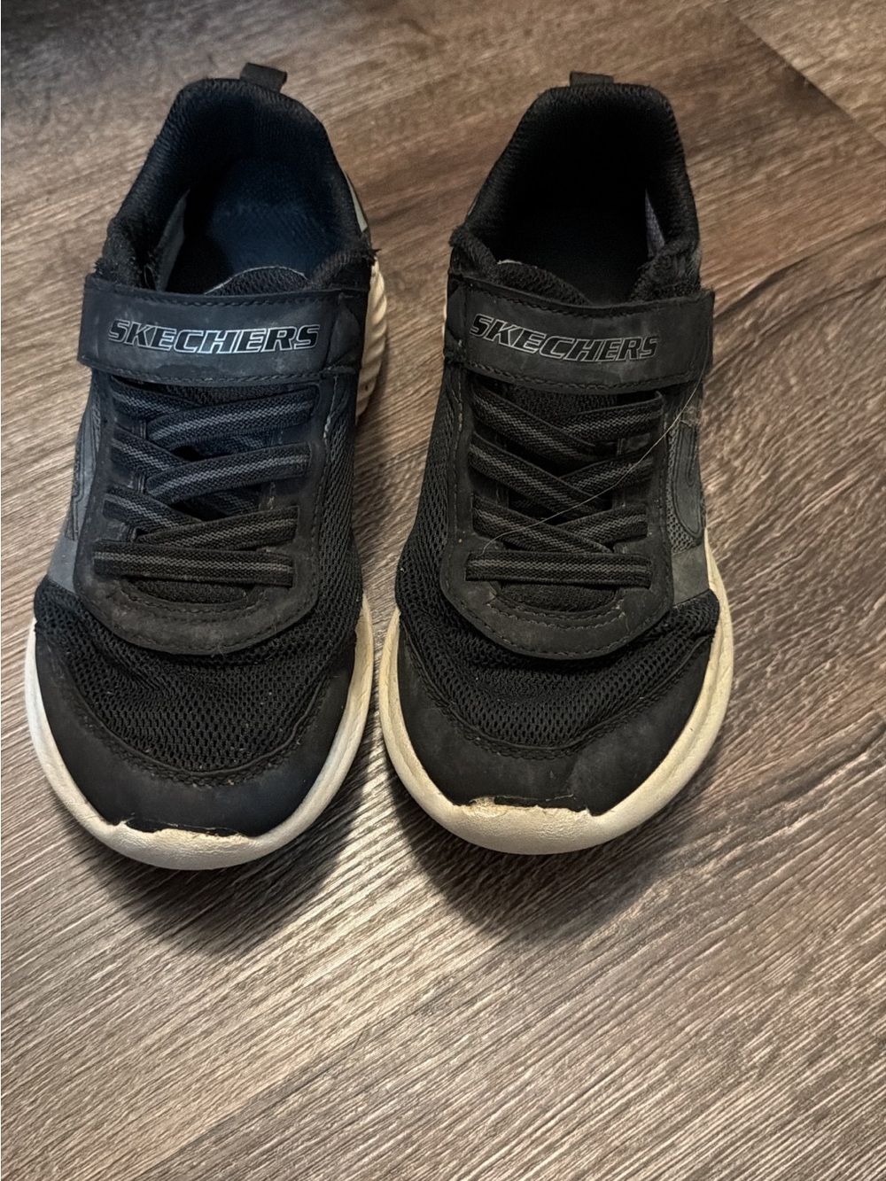 Skechers Kids Black and White Athletic Sneakers
